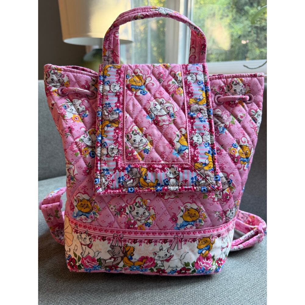 Vera Bradley x Disney The Aristocats the Original Drawstring Backpack - Picture 2 of 14